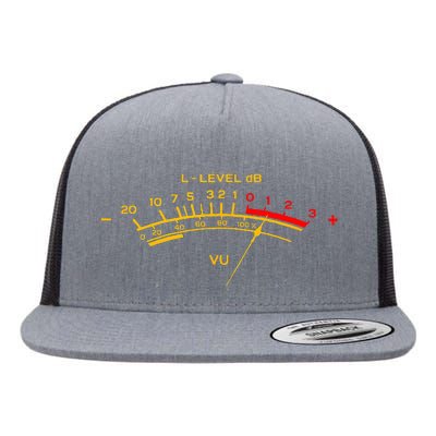 Retro VU Meter Vintage Hi Fi Audio Stereo Music Sound Flat Bill Trucker Hat