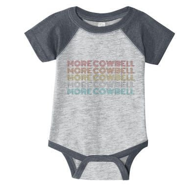 Retro Vintage More Cowbell Infant Baby Jersey Bodysuit