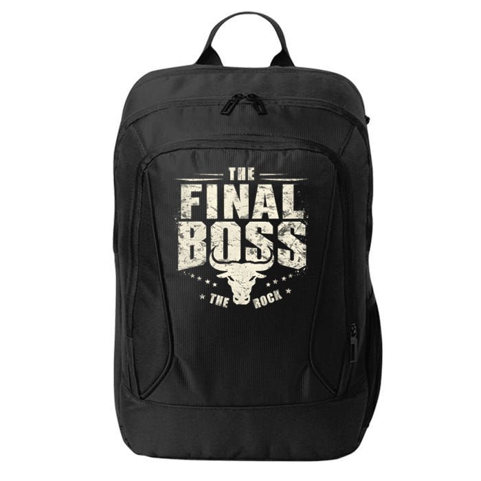 Rock Vintage Music Boss Final White Design Fun Music Lover City Backpack