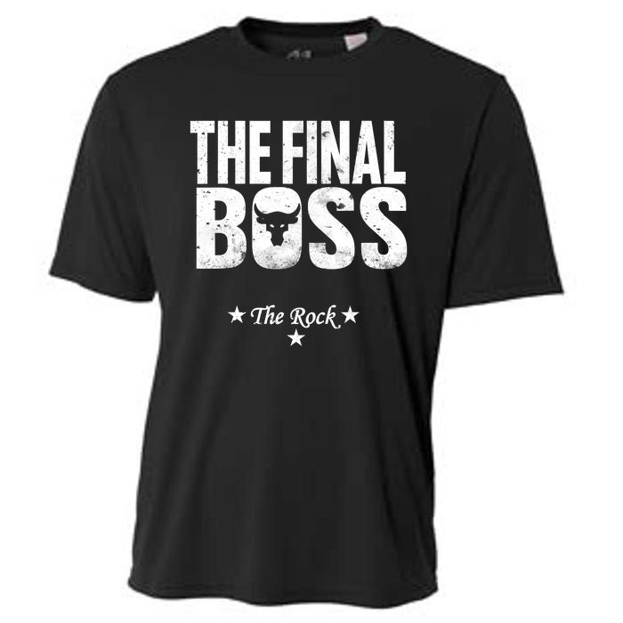 Rock Vintage Music Boss Final White Design Fun Music Lover Cooling Performance Crew T-Shirt