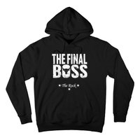 Rock Vintage Music Boss Final White Design Fun Music Lover Hoodie