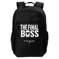 Rock Vintage Music Boss Final White Design Fun Music Lover Daily Commute Backpack