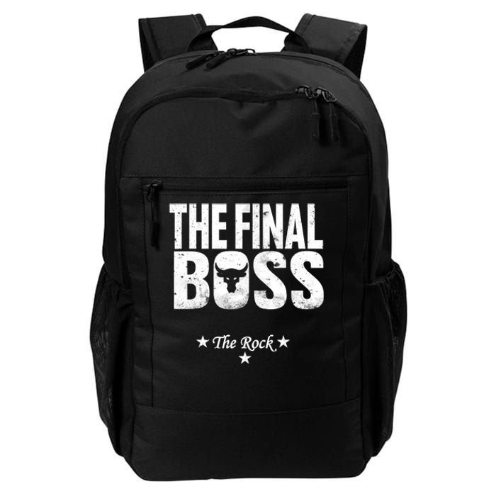 Rock Vintage Music Boss Final White Design Fun Music Lover Daily Commute Backpack