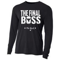 Rock Vintage Music Boss Final White Design Fun Music Lover Cooling Performance Long Sleeve Crew