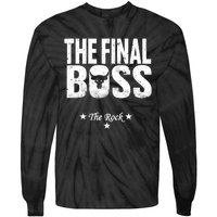 Rock Vintage Music Boss Final White Design Fun Music Lover Tie-Dye Long Sleeve Shirt