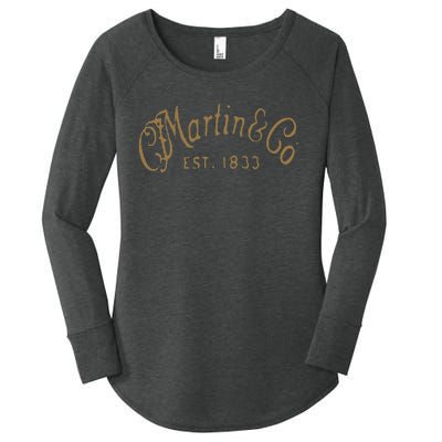 Retro Vintage Martin Guitars American Legend Women's Perfect Tri Tunic Long Sleeve Shirt