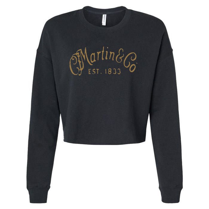 Retro Vintage Martin Guitars American Legend Cropped Pullover Crew