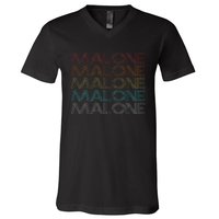 Retro Vintage Malone V-Neck T-Shirt