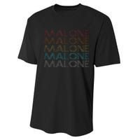 Retro Vintage Malone Performance Sprint T-Shirt