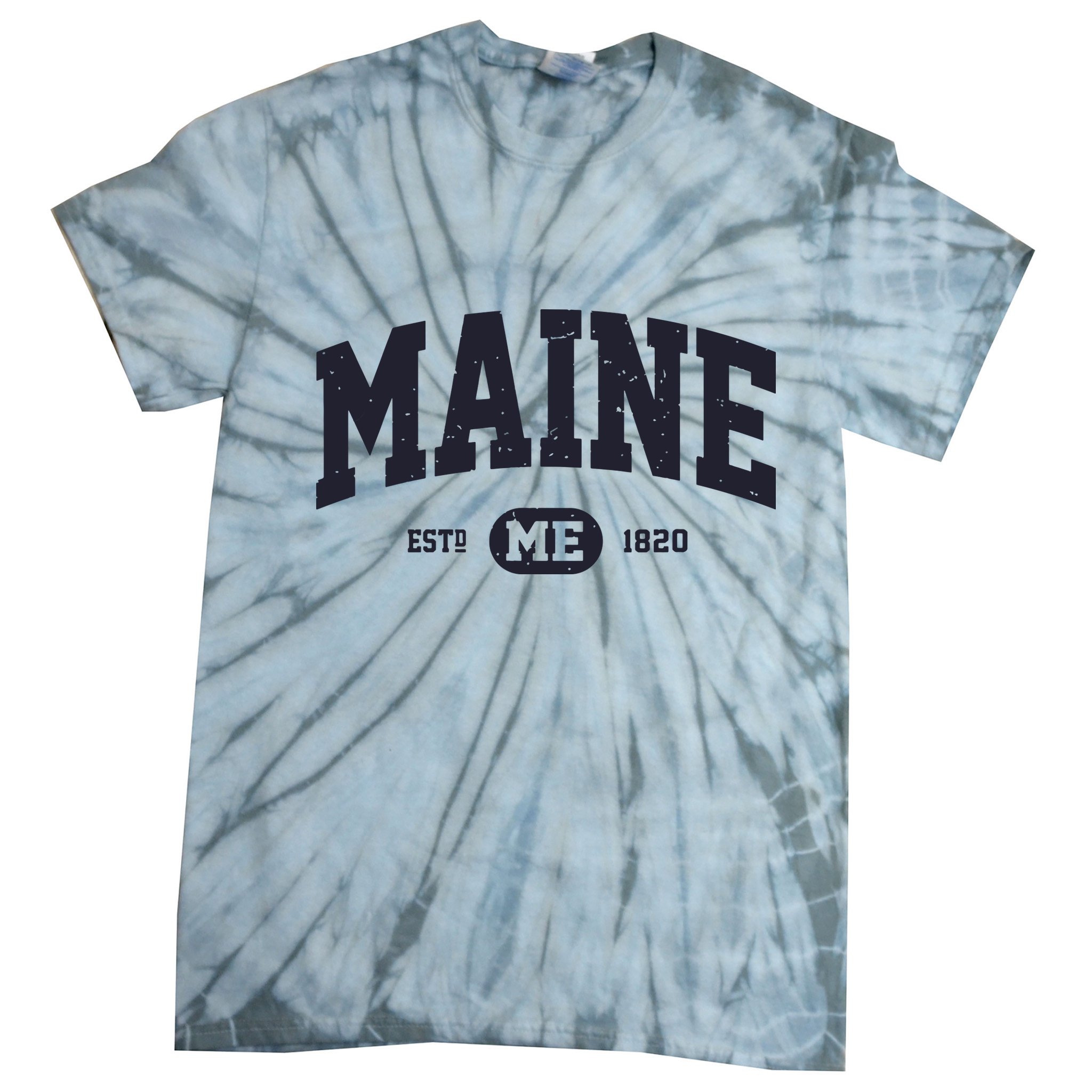 Retro Vintage Maine Tie-Dye T-Shirt