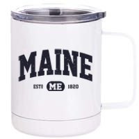 Retro Vintage Maine 12 oz Stainless Steel Tumbler Cup