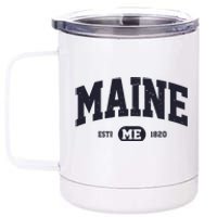 Retro Vintage Maine 12 oz Stainless Steel Tumbler Cup