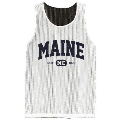 Retro Vintage Maine Mesh Reversible Basketball Jersey Tank