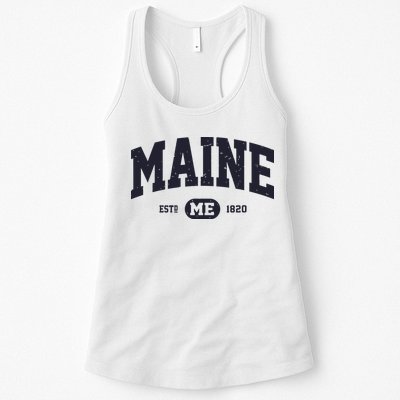 Retro Vintage Maine Womens Tank Top
