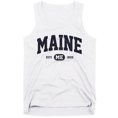 Retro Vintage Maine Tank Top