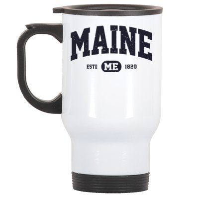 Retro Vintage Maine Stainless Steel Travel Mug