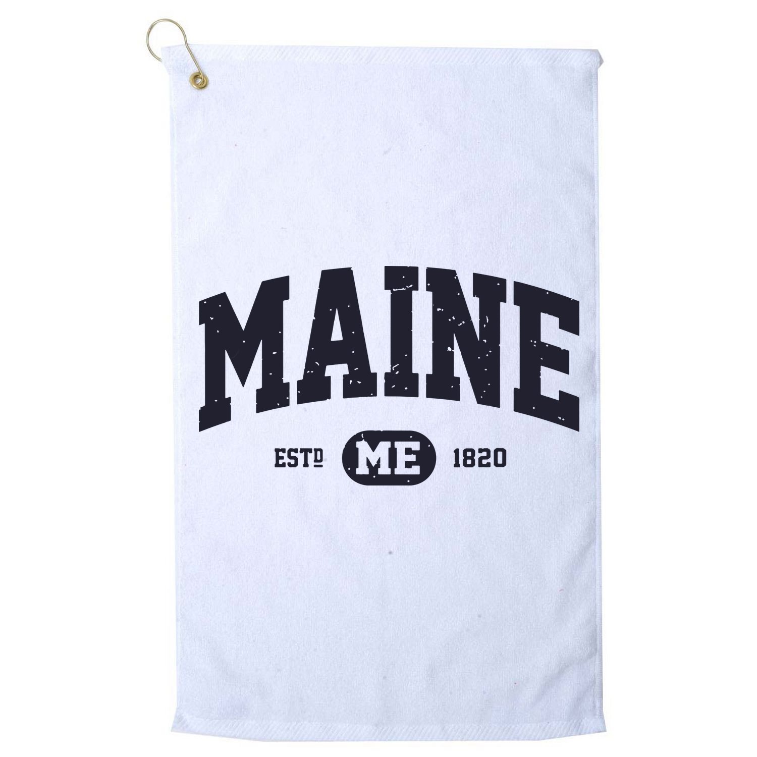 Retro Vintage Maine Golf Towel