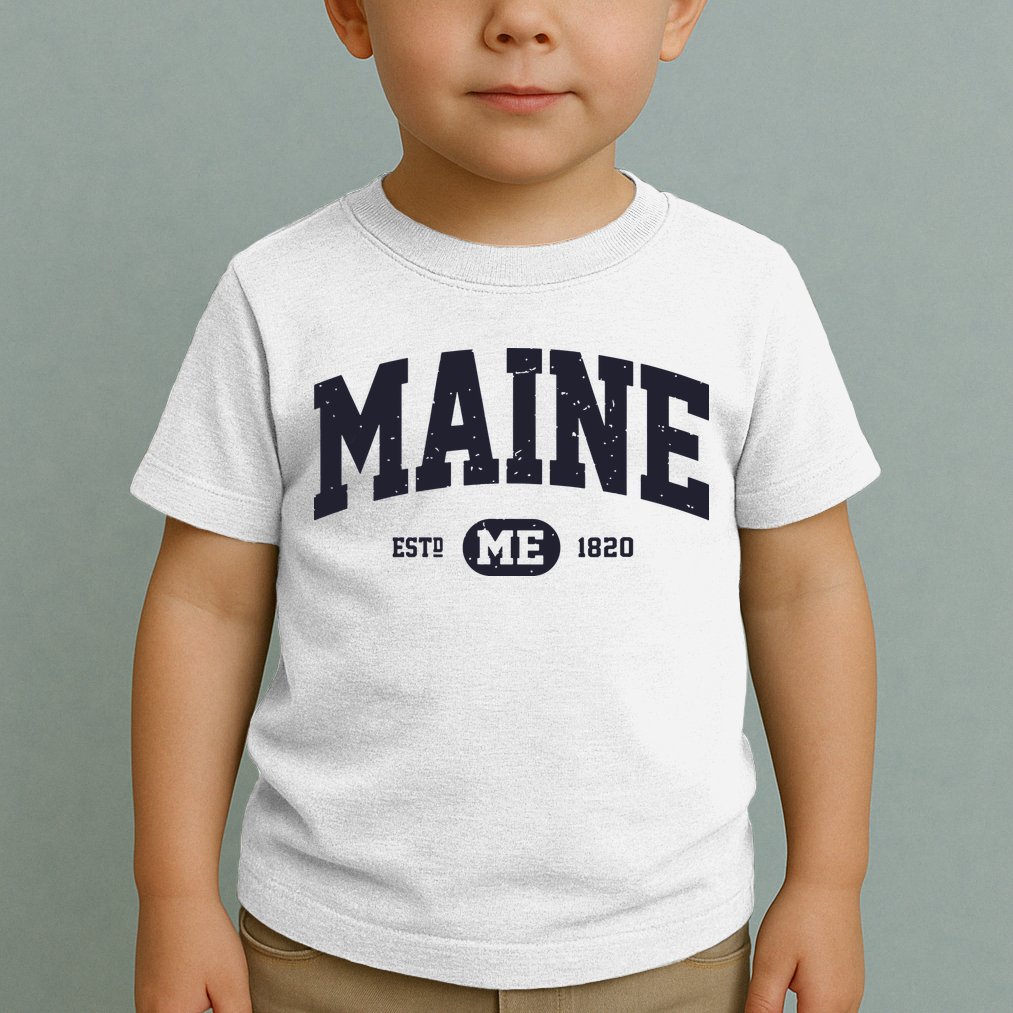 Retro Vintage Maine Toddler T-Shirt