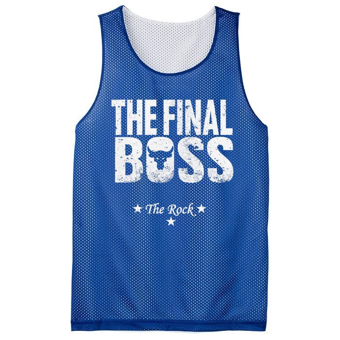 Rock Vintage Music Boss Final Mesh Reversible Basketball Jersey Tank