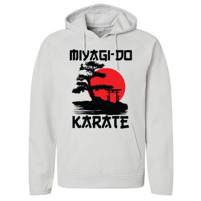 Retro Vintage Miyagi Do Karate Life Bonsai Martial Arts Performance Fleece Hoodie