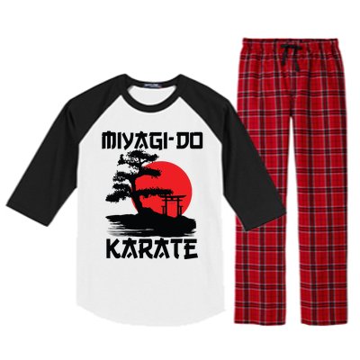 Retro Vintage Miyagi Do Karate Life Bonsai Martial Arts Raglan Sleeve Pajama Set