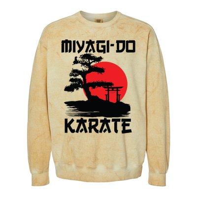 Retro Vintage Miyagi Do Karate Life Bonsai Martial Arts Colorblast Crewneck Sweatshirt