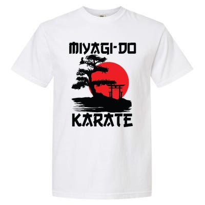 Retro Vintage Miyagi Do Karate Life Bonsai Martial Arts Garment-Dyed Heavyweight T-Shirt