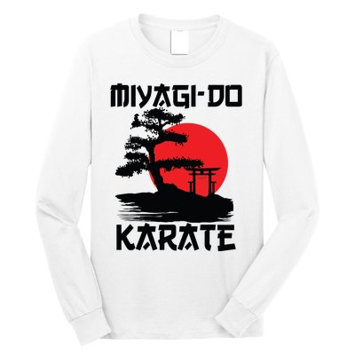 Retro Vintage Miyagi Do Karate Life Bonsai Martial Arts Long Sleeve Shirt