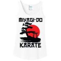 Retro Vintage Miyagi Do Karate Life Bonsai Martial Arts Ladies Essential Tank