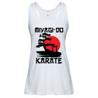 Retro Vintage Miyagi Do Karate Life Bonsai Martial Arts Ladies Essential Flowy Tank