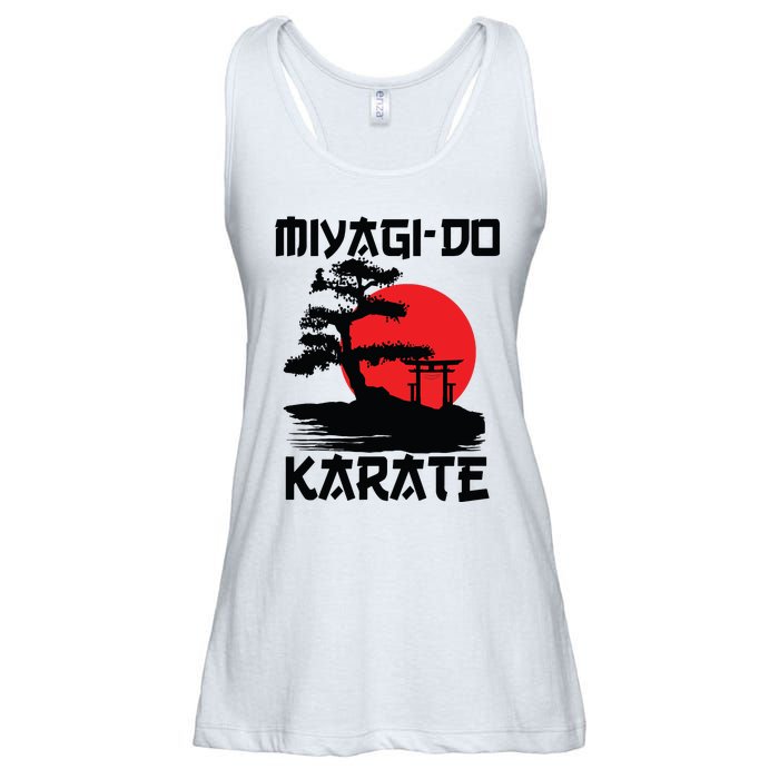 Retro Vintage Miyagi Do Karate Life Bonsai Martial Arts Ladies Essential Flowy Tank