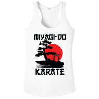 Retro Vintage Miyagi Do Karate Life Bonsai Martial Arts Ladies PosiCharge Competitor Racerback Tank