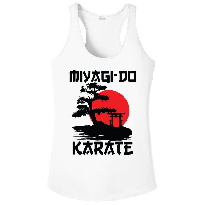 Retro Vintage Miyagi Do Karate Life Bonsai Martial Arts Ladies PosiCharge Competitor Racerback Tank