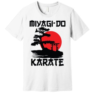 Retro Vintage Miyagi Do Karate Life Bonsai Martial Arts Premium T-Shirt