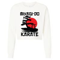 Retro Vintage Miyagi Do Karate Life Bonsai Martial Arts Cropped Pullover Crew