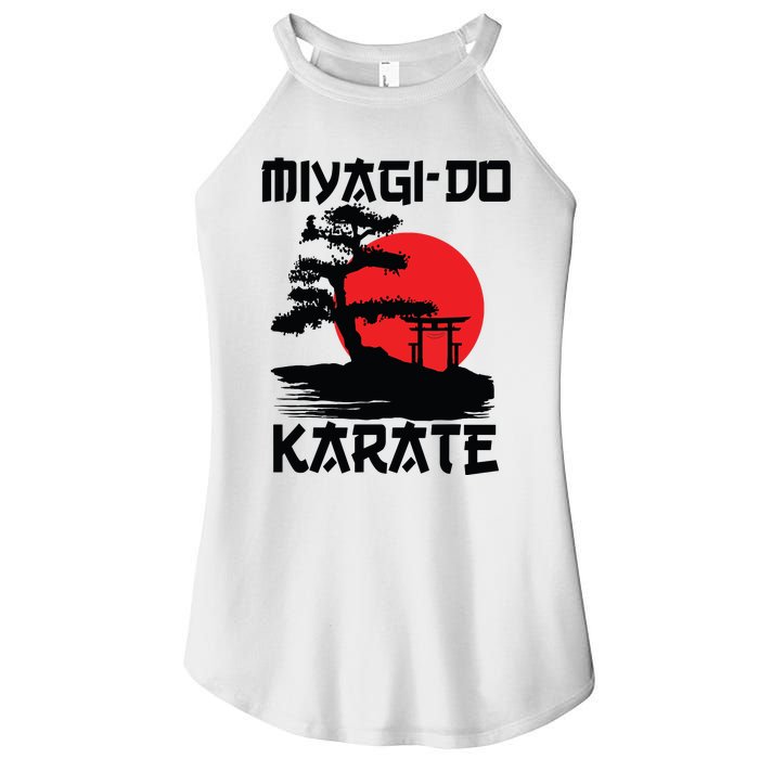 Retro Vintage Miyagi Do Karate Life Bonsai Martial Arts Women's Perfect Tri Rocker Tank