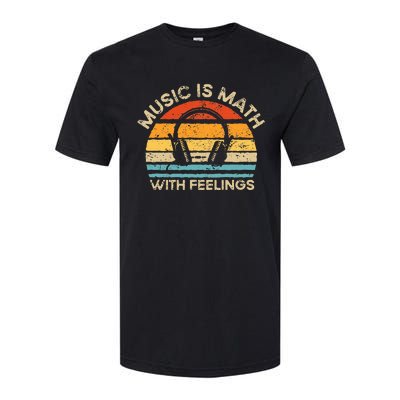 Retro Vintage Music Is Math With Feelings Softstyle® CVC T-Shirt