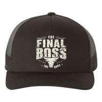 Rock Vintage Music Boss Final White Design Fun Music Lover Yupoong Adult 5-Panel Trucker Hat