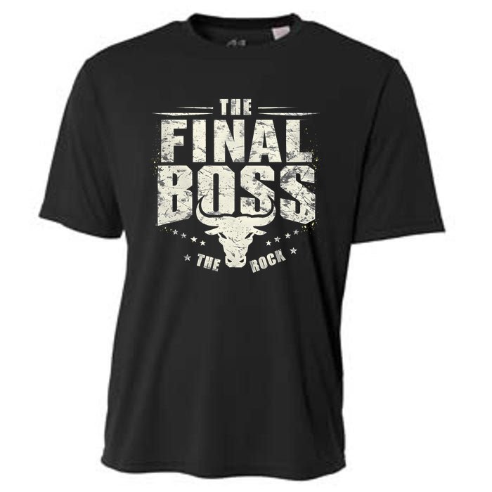 Rock Vintage Music Boss Final White Design Fun Music Lover Cooling Performance Crew T-Shirt