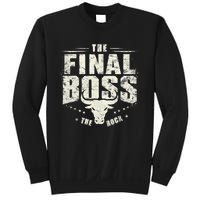 Rock Vintage Music Boss Final White Design Fun Music Lover Sweatshirt