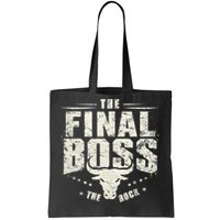 Rock Vintage Music Boss Final White Design Fun Music Lover Tote Bag