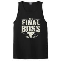 Rock Vintage Music Boss Final White Design Fun Music Lover PosiCharge Competitor Tank