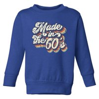 Retro Vintage Made In The 60s 1960s Born Birthday Day Gift Toddler Sweatshirt