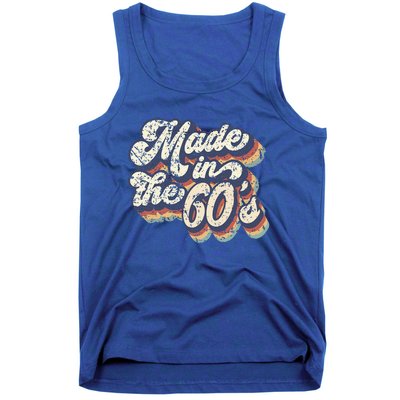 Retro Vintage Made In The 60s 1960s Born Birthday Day Gift Tank Top