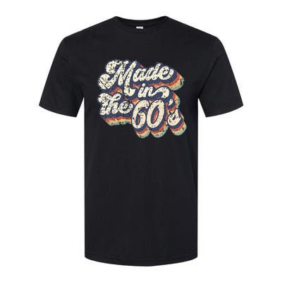 Retro Vintage Made In The 60s 1960s Born Birthday Day Gift Softstyle CVC T-Shirt