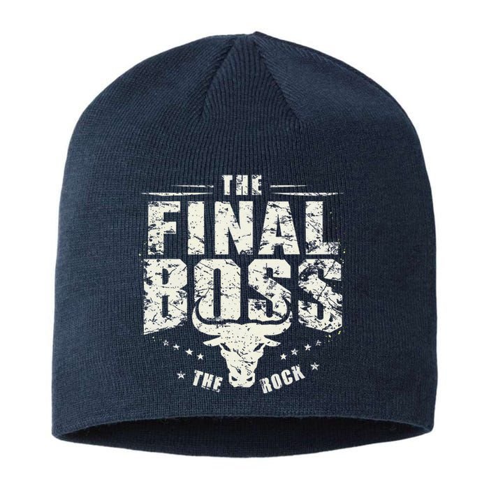 Rock Vintage Music Boss Final White Design Fun Music Lover Sustainable Beanie