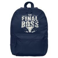 Rock Vintage Music Boss Final White Design Fun Music Lover 16 in Basic Backpack