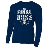 Rock Vintage Music Boss Final White Design Fun Music Lover Cooling Performance Long Sleeve Crew