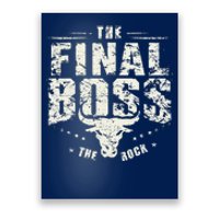 Rock Vintage Music Boss Final White Design Fun Music Lover Poster