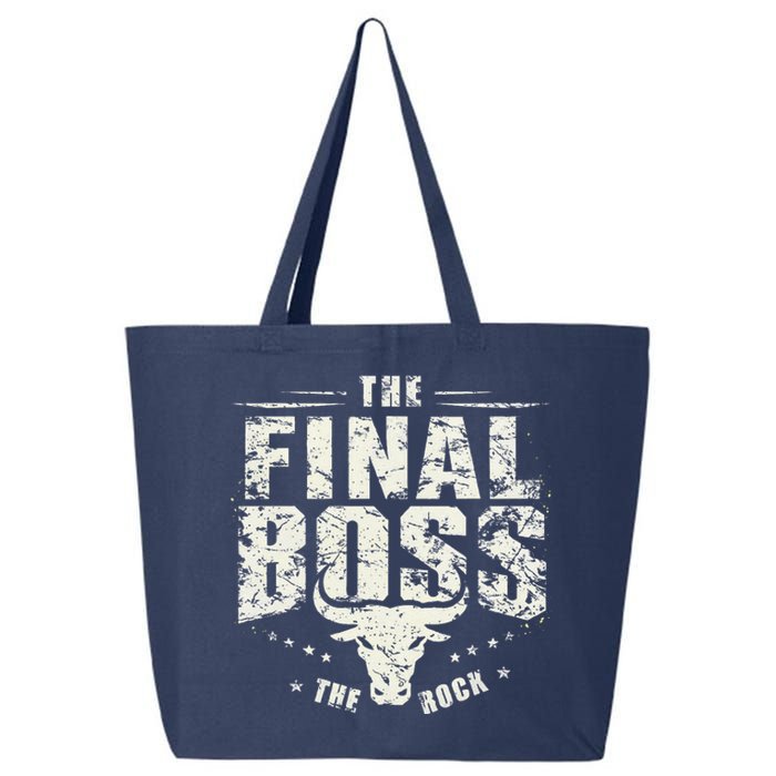 Rock Vintage Music Boss Final White Design Fun Music Lover 25L Jumbo Tote